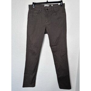 Vince Men's Khaki  Chino Stretch Pants size 32  Slim Fit  Olive Green Straight